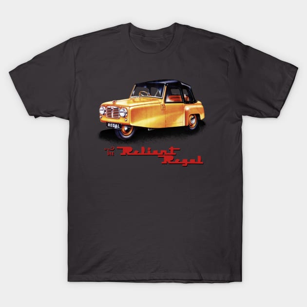 The Legendary Reliant Regal Vintage Car by MotorManiac T-Shirt by MotorManiac